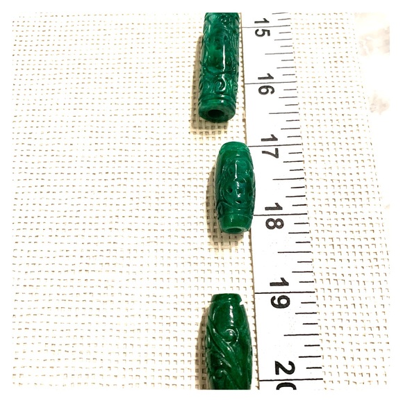 not for sale Loose Jade Barrel Beads - Picture 1 of 2